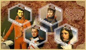 Stamps. Bonaparte Napoleon 2021 year 1+1 sheets perforated Mali NEW