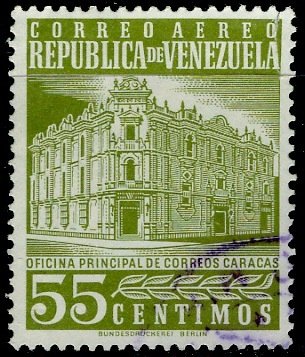 Venezuela 1962; Sc. # C787; Used Single Stamp