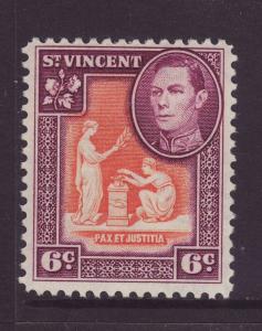 1949 St Vincent 6c Mint