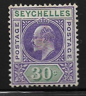 SEYCHELLES, 58,  HINGED, KING GEORGE V