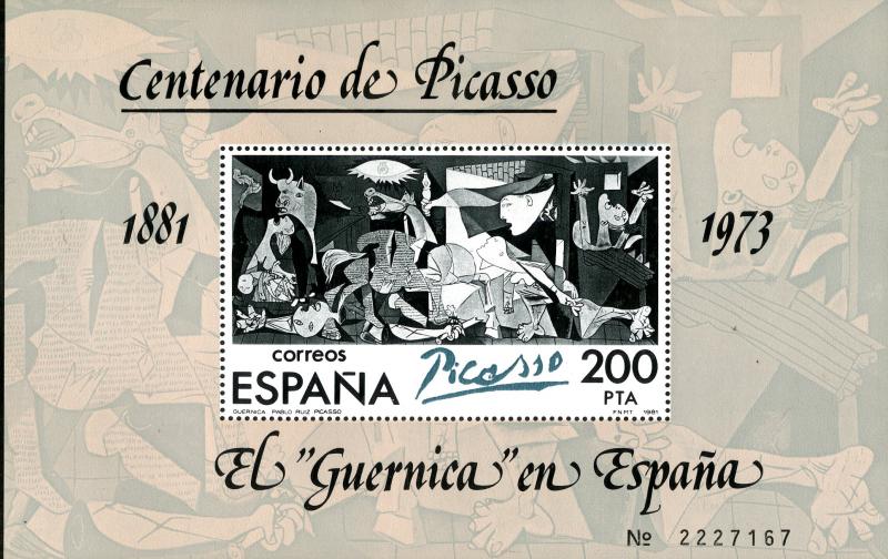 SPAIN 2252 S/S MNH SCV $2.25 BIN $1.50 ART