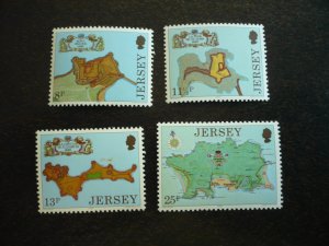 Stamps - Jersey - Scott# 222-225 - Mint Never Hinged Set of 4 Stamps