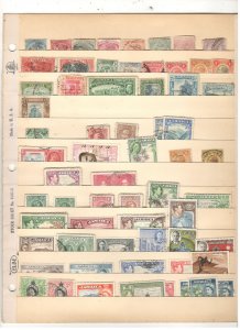 JAMAICA COLLECTION ON STOCK PAGE, MINT/USED