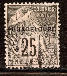 Guadeloupe # 21, Used.
