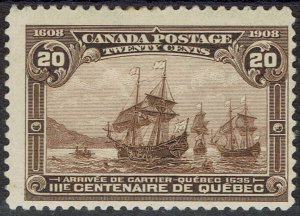 CANADA 1908 TERCENTENARY 20C