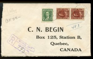 ? Barrie, Ont Registered  RPO's several backstamps, cover Canada