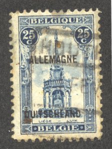 Germany-Belgian Occupation Scott 1N9 Used H - 1921 Overprint - SCV $9.75