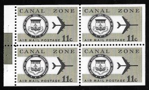 CANAL ZONE C49A 11 cents Pane Dull Olive & black Stamp Mint OG NH XF