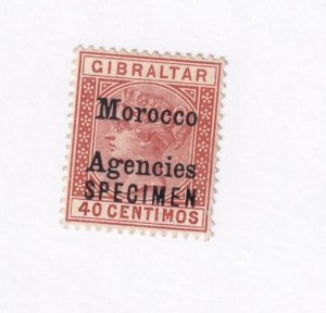 MOROCCO AGENCIES/GIBRALTAR 1899 SET Q/VICTORIA 5c-2P SPECIMENS MINT