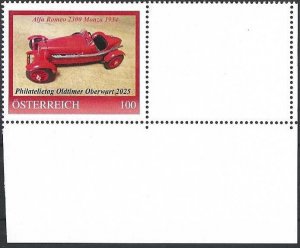 2025 Austria Philatelietag, Philatelic Day, Oldtimer, Alfa Romeo Monza VF/MNH