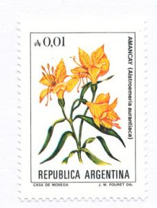 Argentina 1985 - Scott 1516 used - 1c, Flowers type of '82 