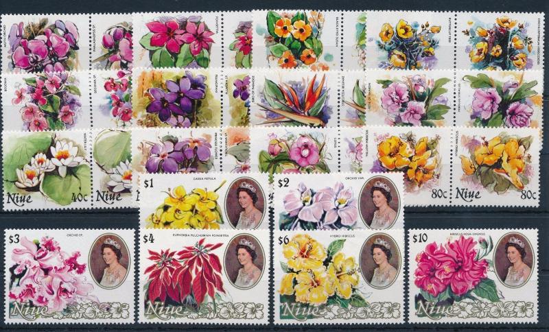 [62717] Niue 1981 Flora Flowers Blumen 30 Values MNH