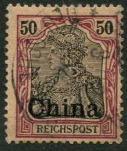 German Offices China SC# 31 China o/p on Germany 50pf Used