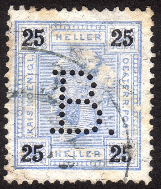 1899, Austria 25h, Used, Sc 77