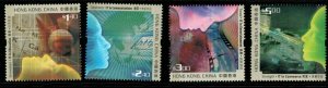 HONG KONG SG1091/4 2002 INFORMATION TECHNOLOGY MNH