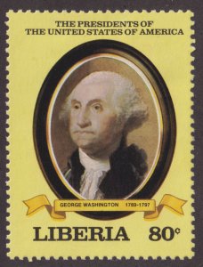 Liberia 910 George Washington 1981