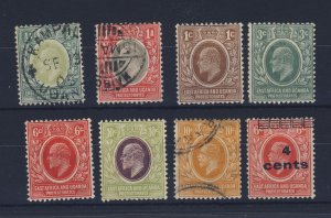 8x East Afrika & Uganda Stamps; #1-18a-31 to 34 43-62 Used Guide Value = $67.90