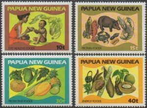 Papua New Guinea 1982 SG434-437 Food and Nutrition set MNH