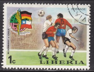 Liberia 675 World Cup Soccer 1974