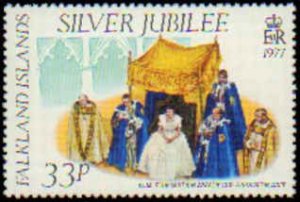 Falkland Islands #254-256 Mint Complete Set(3), 1977, Never Hinged