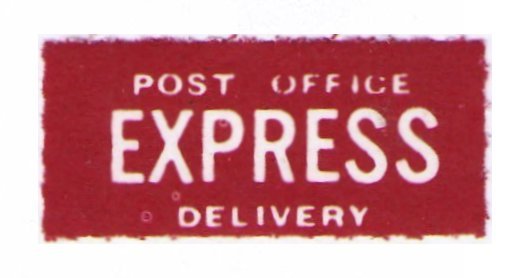 UNITED KINGDOM VINTAGE 1937 POST OFFICE EXPRESS DELIVERY MNH LABEL