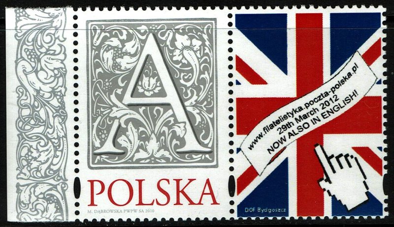 Poland #3993  MNH - Personalized A Stamp with Label (2012)