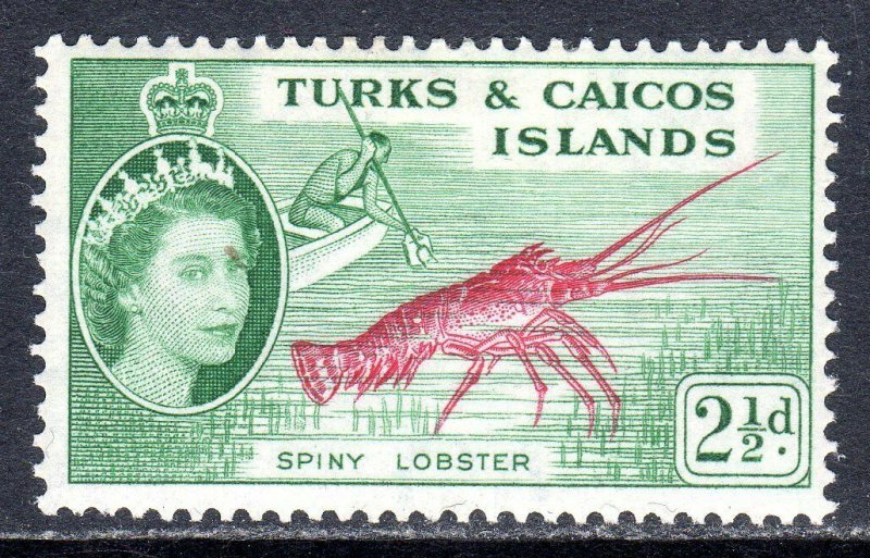 Turks & Caicos  1957   sg 240   2 1/2d  -  value  MM