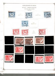 Collection,  Czechoslovakia Part M, Slovakia, 1940/1945, Cat $56, Mint & Used