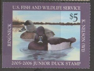 U.S. Scott Scott #JDS13 Junior Duck Stamp - Mint NH Single