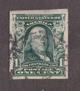 U.S. # 314, Franklin Imperf, Used