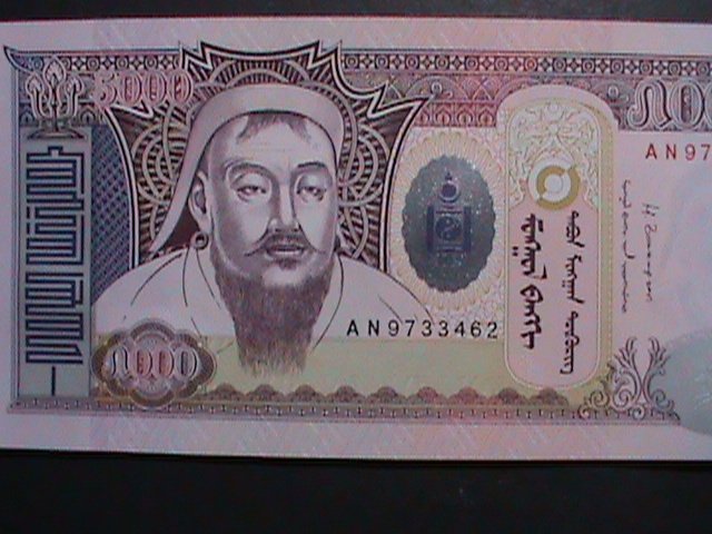​MONGOLIA-5000 DOLLARS UNCIRCULATED CURRENCY-VERY FINE WE SHIP TO WORLD WIDE