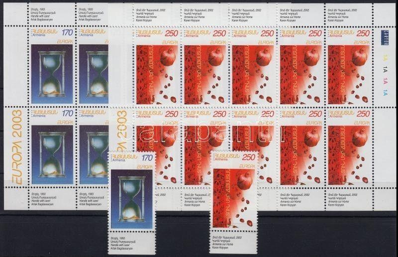 Armenia stamp Europa CEPT: Poster Art margin set + mini sheet pair WS112832