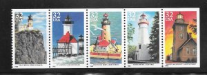 #2969-73a 32¢ Lighthouses Booklet Pane/5