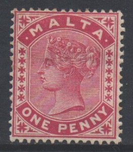 Malta Scott 9 - SG22, 1885 Victoria 1d MH*