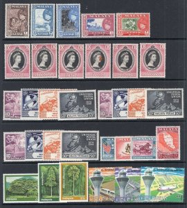 Malaya & States, Malaysia Older to Modern Lot 220 Stamps Used-Mint With Better