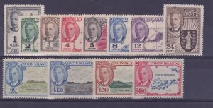 VIRGIN ISLANDS #102 -113 mint hinged  MAPS LIGHTHOUSE