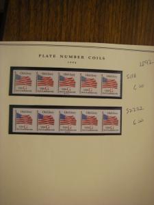 Scott 2886b - 2893, COMPLETE G Flag PNC COLLECTION, 45 PNC5 strips, MNH Beauties