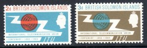 BR SOLOMON IS...1965  I.T.U  set    mnh um