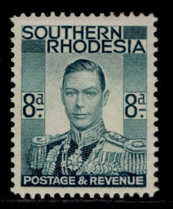 SOUTHERN RHODESIA GVI SG45, 8d emerald green, LH MINT.