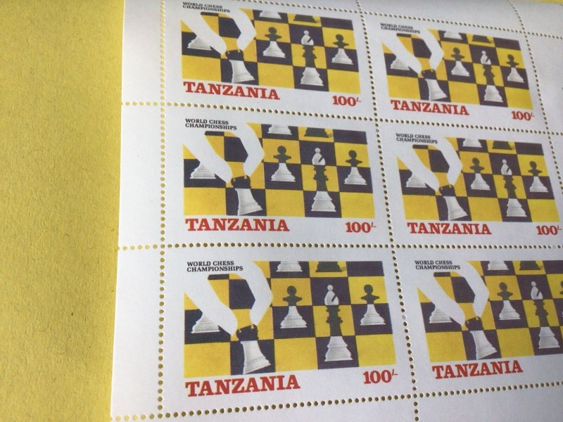Tanzania Rotary international Chess  Stamps Sheets  Ref 53821