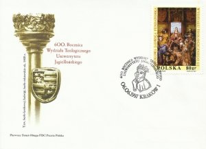 Poland 1997 FDC Stamps Scott 3356 Jagiellonian University Queen Hedwig 600 Years