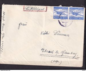 Germany 1944 LuftFeldpost Cover FPN 21848 WWII Postal History Used 15486
