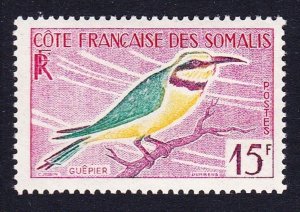 Fr. Somali Little bee-eater Bird 1958 MNH SG#441