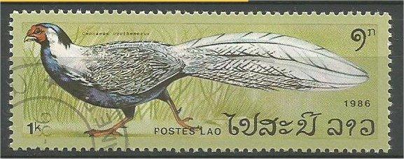 LAOS, 1986, CTO 1k, Pheasants, Scott 716