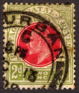1902, Natal, 2p, Used, Sc 84