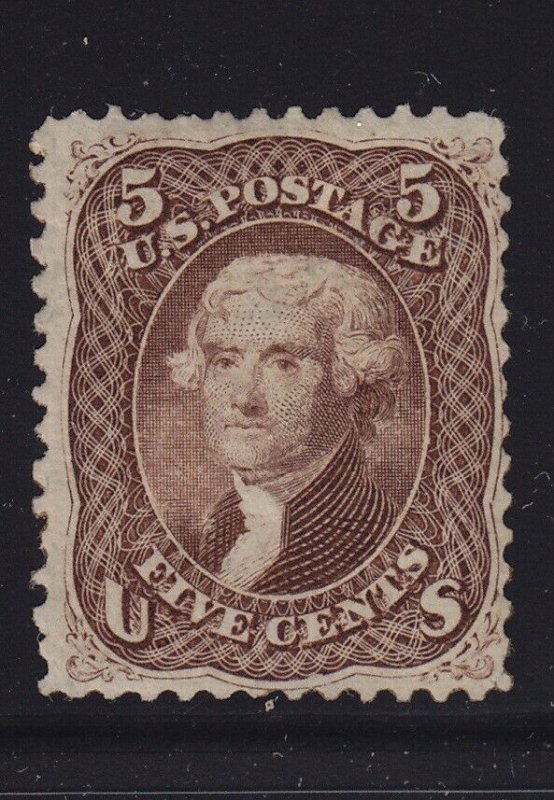 76 F-VF unused ( mint regummed ) with nice color cv $ 550 ! see pic !