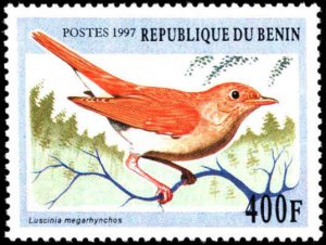 Benin-People's Rep of Benin #994-999, Complete Set(6), 1997, Birds, Neve...