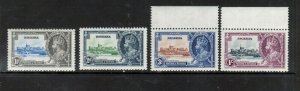 Nigeria #34 - #37 Extra Fine Never Hinged Set