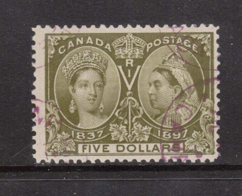 Canada #65 Used With Choice Magenta Purple Cancel  **With Certificate**