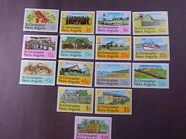 ST. KITTS-NEVIS # 355-369-MINT NEVER/HINGED-COMPLETE SET----QEII----1978